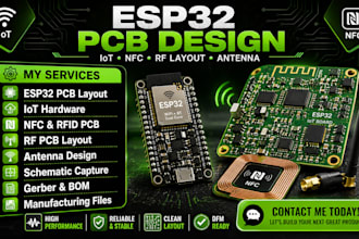esp32 pcb design for iot nfc devices, rf layout and antenna design