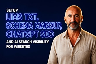setup lims txt, schema markup, chatgpt seo and ai search visibility for websites