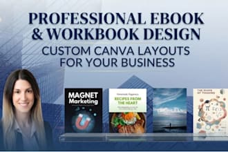 design professional canva ebooks, pdfs and workbooks
