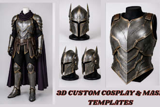 be your model for custom character and fantasy cosplays and 3d helmet designs