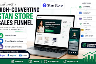 create a high converting sales funnel for your stan store