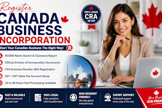 register canada company, incorporation, ontario business, gst hst