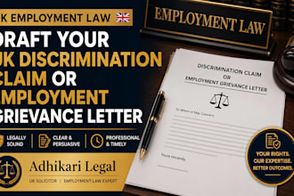 draft your UK discrimination claim or employment grievance letter