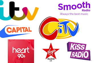 airplay your music or business on UK radio stations and TV networks