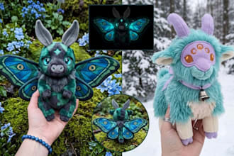 design custom soft toys, cute plushies, mascot and stuffed animal characters