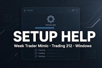 set up week trader mimic and trading 212 automation on windows