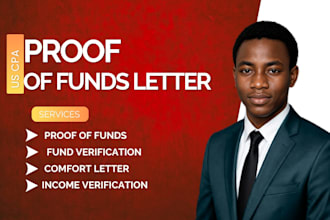 provide certified CPA proof of funds letter for financial applications