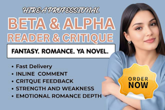 beta reader, romance beta reader, alpha reader and fantasy beta reader