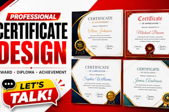 design editable custom award certificate diploma gift certificate print ready