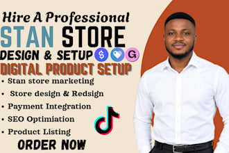 setup stan store, stanstore marketing upload digital product payhip store setup