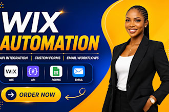 develop wix automation, wix API integration, custom forms and email workflows