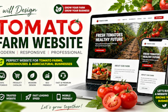 design modern tomato farm website