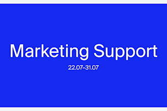 support your internal team with marketing