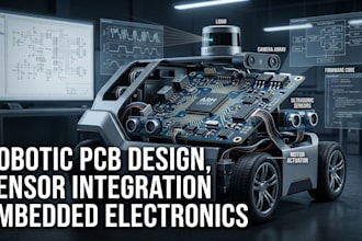 develop a robotic pcb sensor integration and embedded  electronics