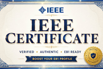 provide genuine ieee peer review certification for eb1 success
