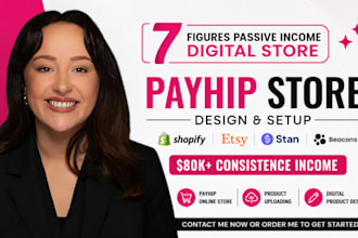 setup payhip store, payhip website, stan store, gumroad, payhip, stan store