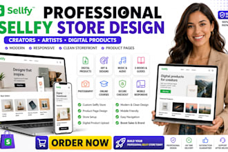 design sellfy store for creators artists and digital product