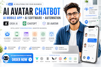 do ai avater chatbot, ai mobile app, ai software,grok ai chatgpt 3d avater