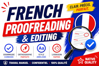 proofread and edit your french writing