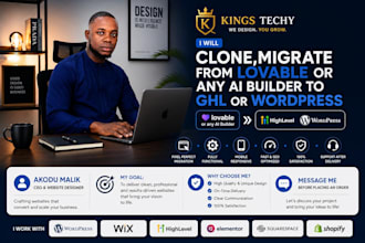 clone or migrate from any ai builder to ghl or wordpress