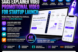 create saas explainer video and promotional startup launch video