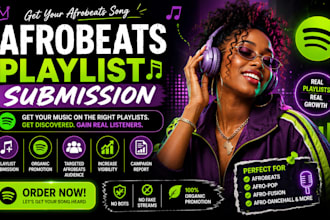submit your afrobeats song to spotify playlists for organic exposure