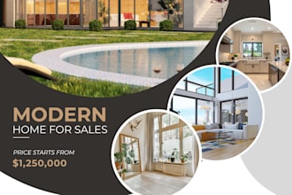 design a real estate flyer