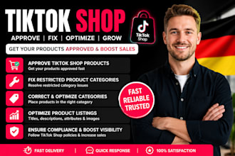 setup approve tiktok shop fix restricted product category optimize product
