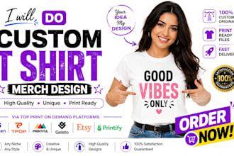 design pod tshirt merchandise mugs via gooten tpop printful gelato etsy printify