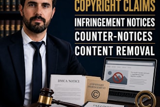draft dmca takedown notices and copyright infringement claims