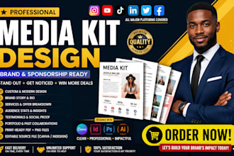 design a professional media kit for your business