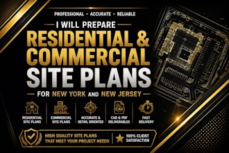 prepare residential and commercial site plans for new york and new jersey