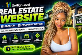gohighlevel real estate website, realtor, appointment booking, CRM automation