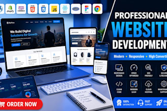 develop a responsive website with wordpress shopify or custom coding fast