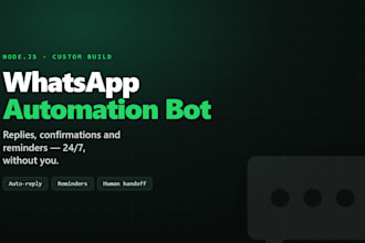 build a whatsapp automation bot for your business