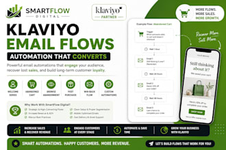 setup klaviyo email flows automation welcome series abandon cart