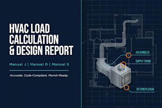 do hvac manual j load calculation and design report