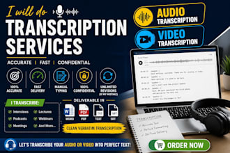 accurately transcribe audio and video to text