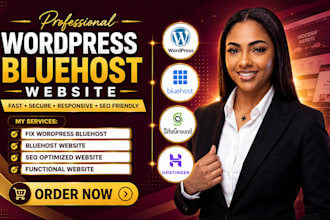 do bluehost website, fix wordpress bluehost issues, wordpress bluehost website