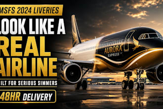 design custom airplane livery for msfs flight simulator