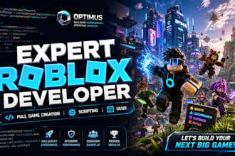 develop professional roblox game from concept to lunch