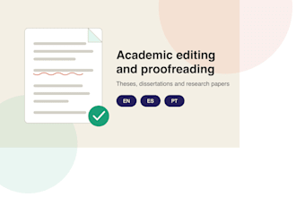 edit and proofread your thesis, dissertation or academic paper