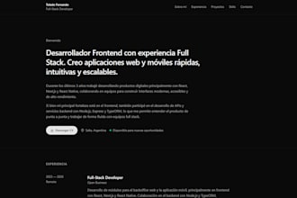 develop a modern responsive landing page