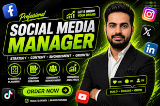 be your social media marketing manager and content creator