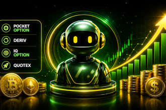 build automated pocket option, deriv, iq option and quotex script for strategy