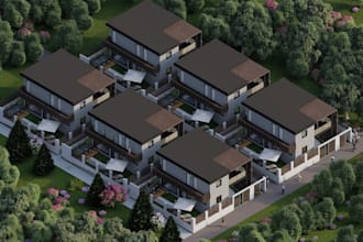 twinmotion VR townhouse community, courtyard layout design, roblox city builder