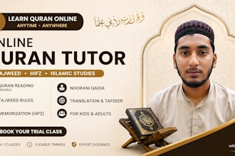 teach quran with hifz and tajweed
