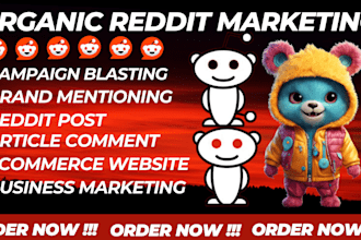 do reddit seo post for business, ecommerce ai, website saas and brand mention