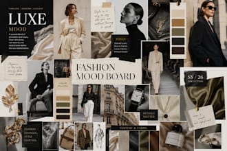 create fashion moodboard trend forecast and concept board