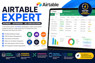 build custom airtable database and workflow automation